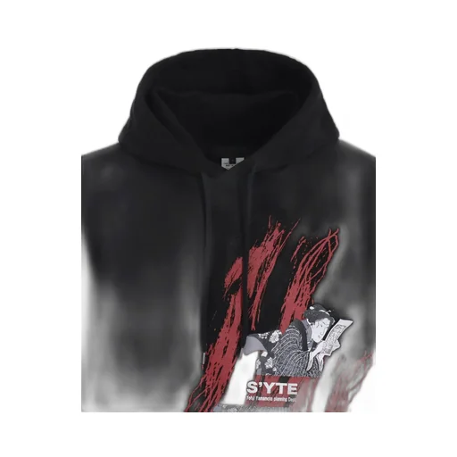 Ukiyo-E Graphic Hoodie Cat And Woman