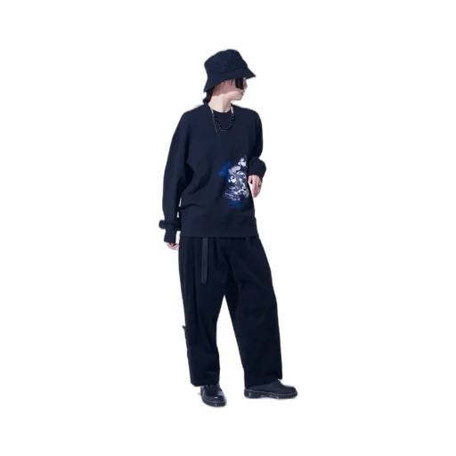 Ukiyo-E Graphic Pullover Women