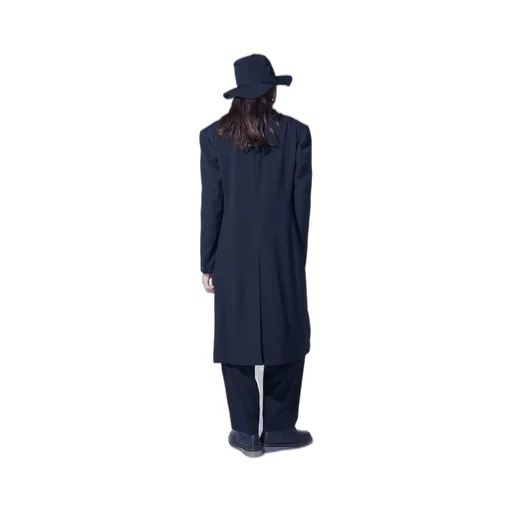 Washer Wool Gabardine Slim Long Jacket