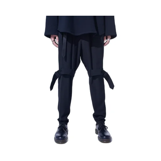 Pe/Gabardine Belted Bandage Pants