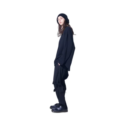Pe/Gabardine Belted Bandage Pants