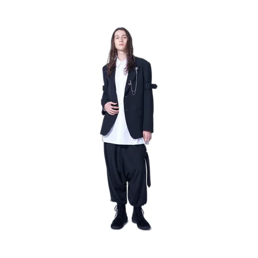 Pe/Gabardine Belted Bandage Jacket