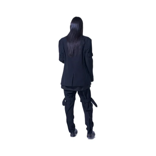 Pe/Gabardine Belted Bandage Jacket