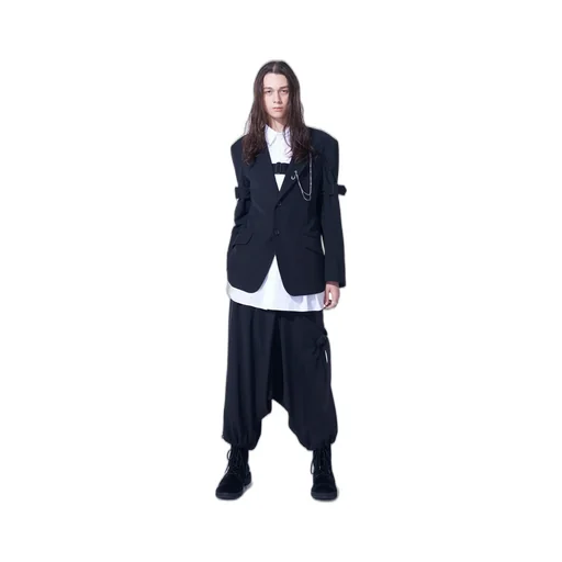 Pe/Gabardine Belted Bandage Jacket