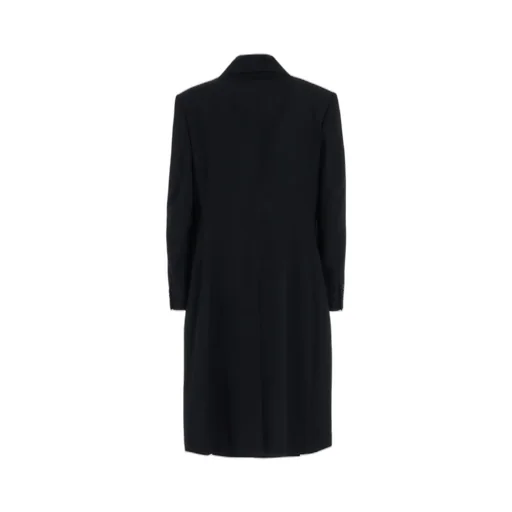Washer Wool Gabardine Slim Long Jacket