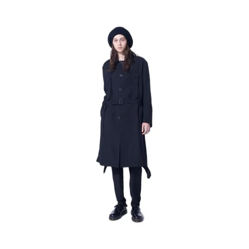 Pe/Gabardine Belted Bandage Coat