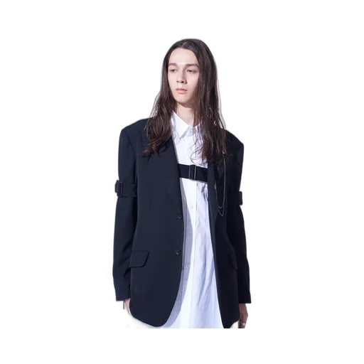 Pe/Gabardine Belted Bandage Jacket