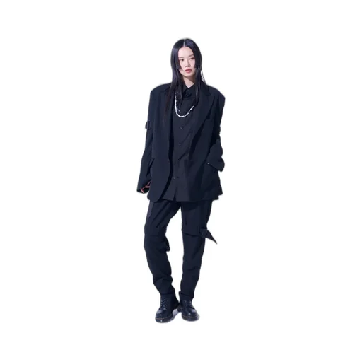 Pe/Gabardine Belted Bandage Jacket