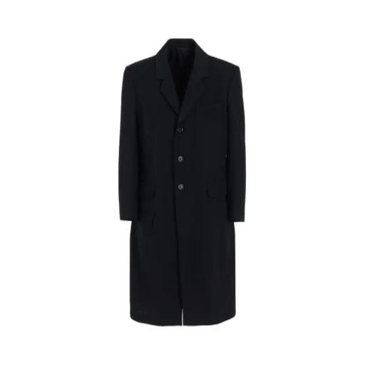 Washer Wool Gabardine Slim Long Jacket