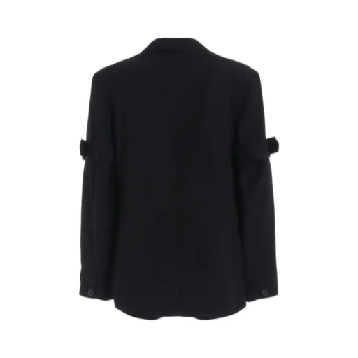 Pe/Gabardine Belted Bandage Jacket