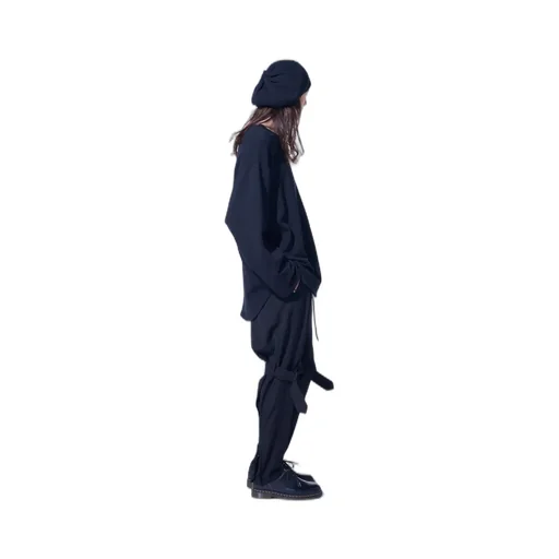 Pe/Gabardine Belted Bandage Pants