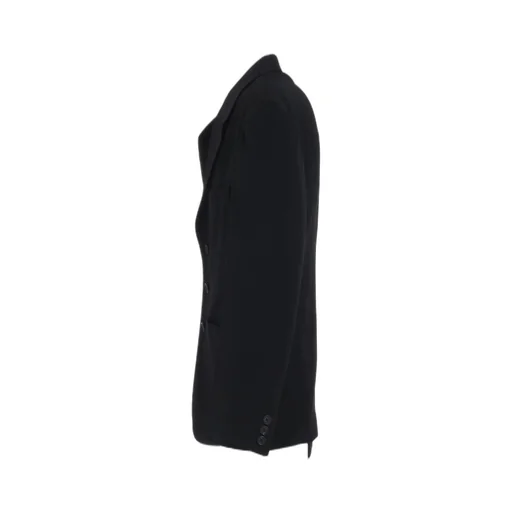 Washer Wool Gabardine Asymmetrical Pleated Jacket