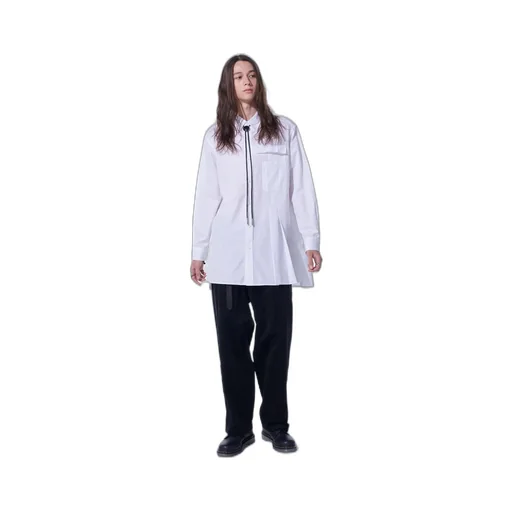 Cotton Broad Pleated Shirt