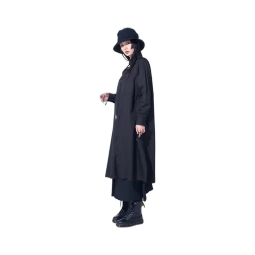 Cotton Broad Pleated Shirt Dress