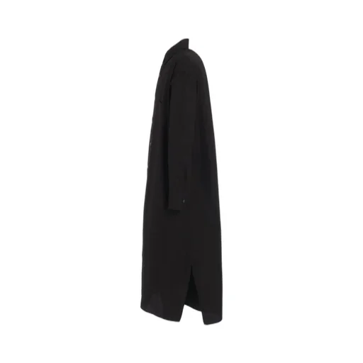 Cotton Broad Pleated Shirt Dress