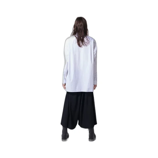 Cotton Broad Loose-Fit Regular Collar Shirt