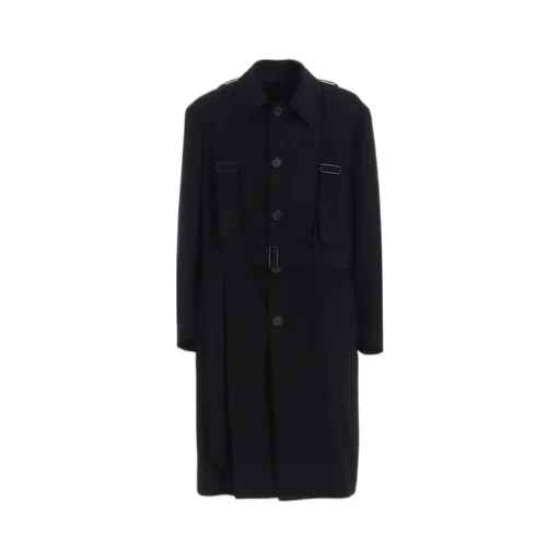 Pe/Gabardine Belted Bandage Coat