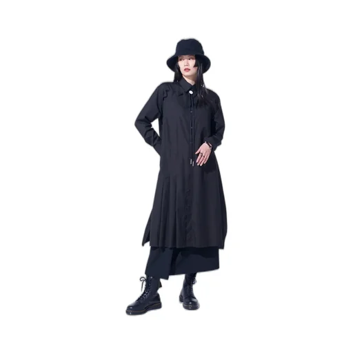 Cotton Broad Pleated Shirt Dress