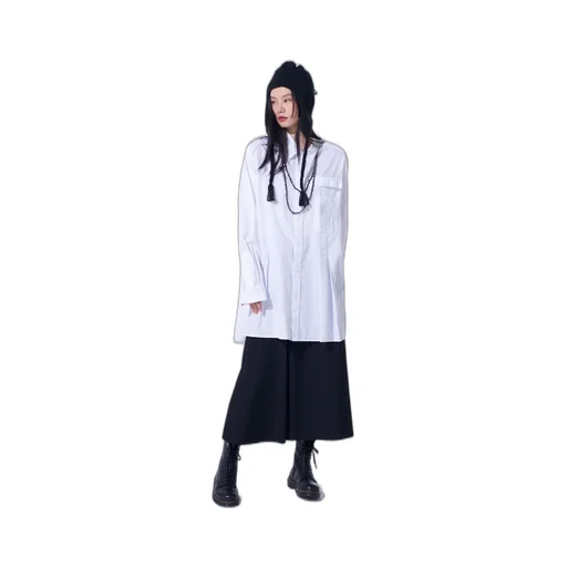 Cotton Broad Pleated Shirt