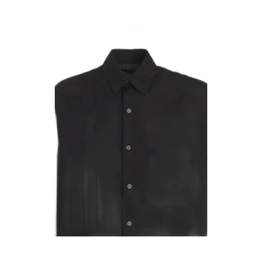 Cotton Broad Pleated Shirt Dress