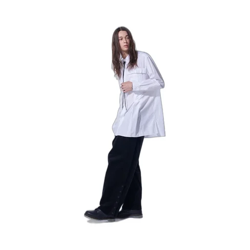Cotton Broad Pleated Shirt