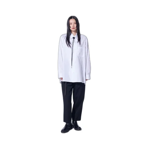 Cotton Broad Loose-Fit Regular Collar Shirt