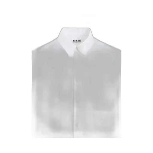 Cotton Broad Button Slits Long Shirt
