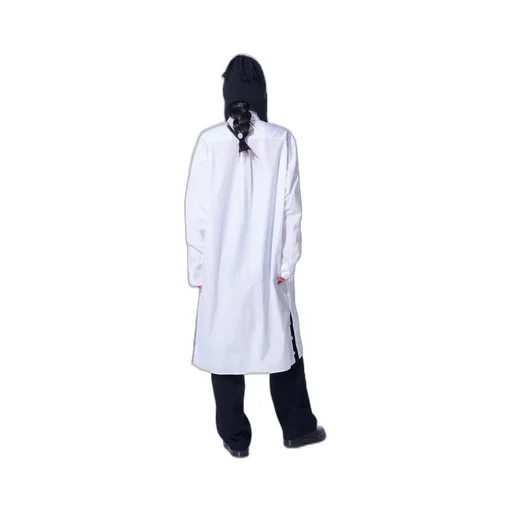 Cotton Broad Button Slits Long Shirt
