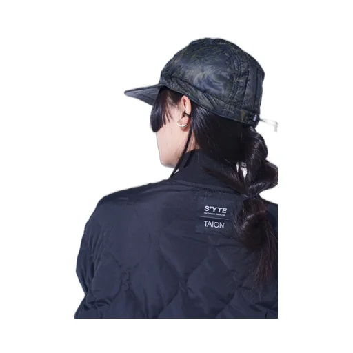 【S'yte X Taion】Dahlia Camouflage Quilted Down Jet Cap