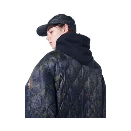 【S'yte X Taion】Dahlia Camouflage Quilted Down Jet Cap
