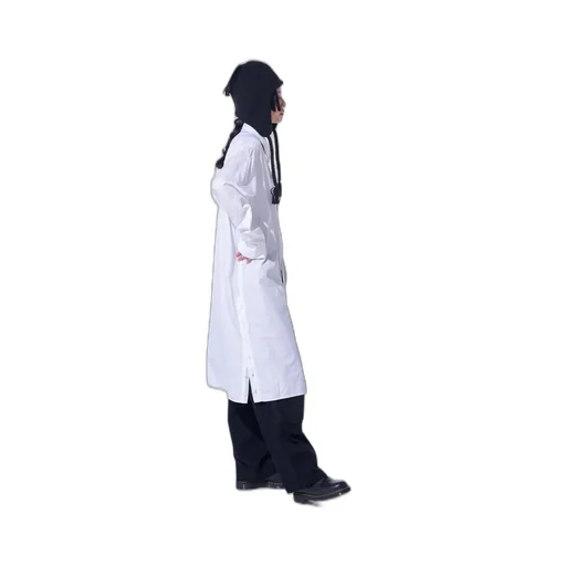 Cotton Broad Button Slits Long Shirt