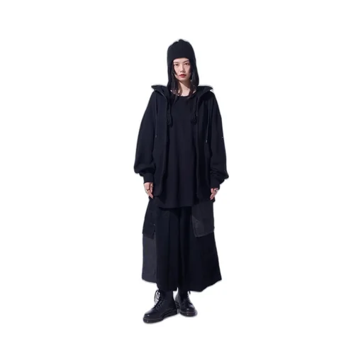 French Terry Graphic Zip-Up Hoodie Jellyfish