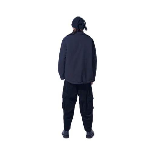 Water-Repellent Stretch Taffeta Oversized Puffer Blouson