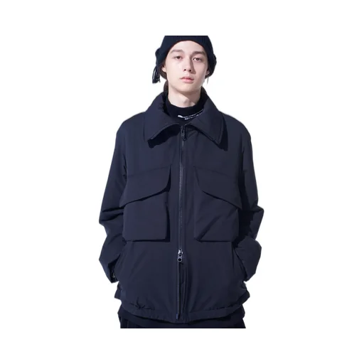 Water-Repellent Stretch Taffeta Oversized Puffer Blouson