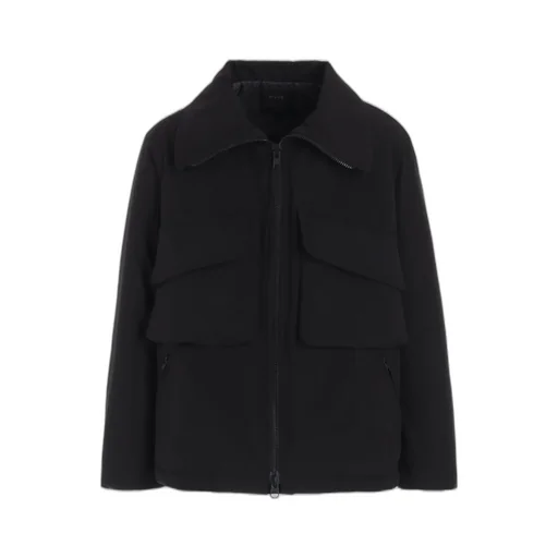 Water-Repellent Stretch Taffeta Oversized Puffer Blouson