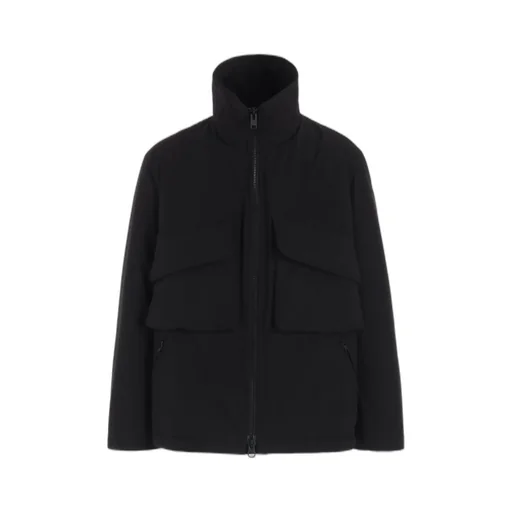 Water-Repellent Stretch Taffeta Oversized Puffer Blouson