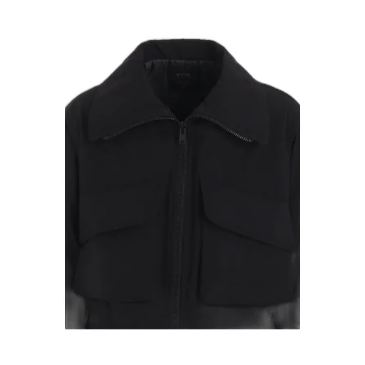 Water-Repellent Stretch Taffeta Oversized Puffer Blouson