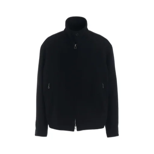 Double-Weave Melton Oversized Zipper Blouson