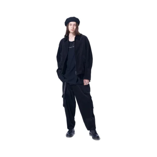 6W Soccer Corduroy Oversized Zipper Blouson