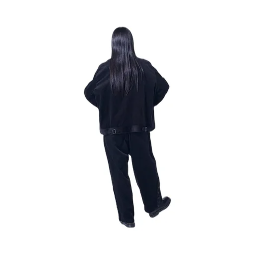 6W Soccer Corduroy Oversized Zipper Blouson