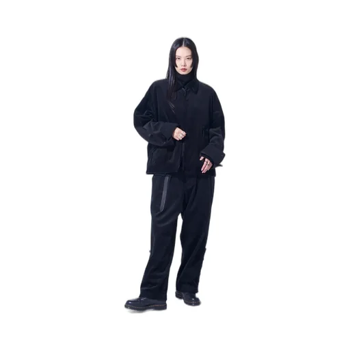 6W Soccer Corduroy Oversized Zipper Blouson