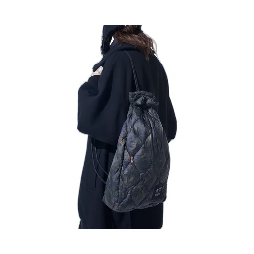 【S'yte X Taion】Dahlia Camouflage Quilted Down 2Way Mini Bonsack