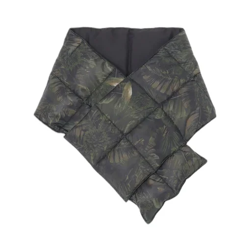 【S'yte X Taion】Dahlia Camouflage Quilted Down Reversible Scarf