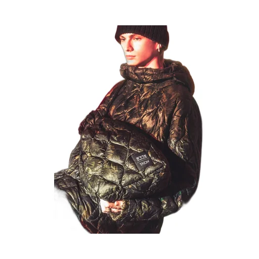 【S'yte X Taion】Dahlia Camouflage Quilted Down 2Way Mini Bonsack