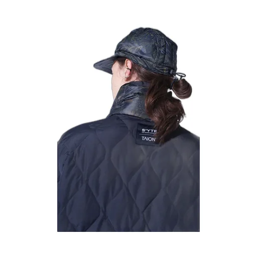 【S'yte X Taion】Dahlia Camouflage Quilted Down Reversible Scarf