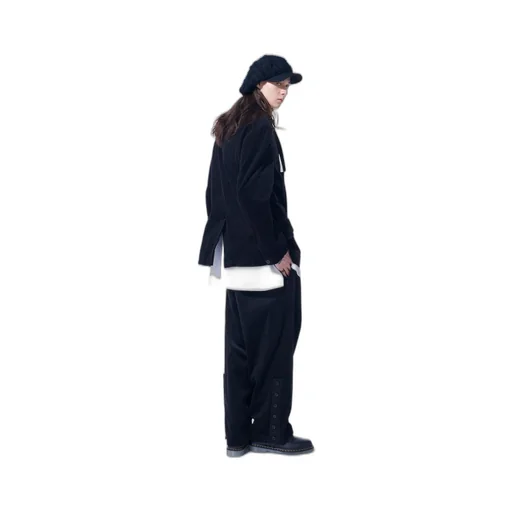 6W Soccer Corduroy Oversize Notched Lapel Jacket