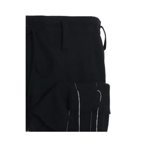 Wool Viyella Pleated Wrap Pants