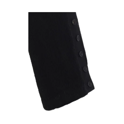 6W Soccer Corduroy Button-Slit Pants
