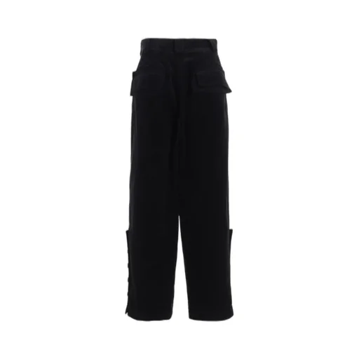 6W Soccer Corduroy Button-Slit Pants