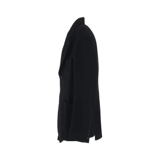 Wool Viyella Asymmetrical Pleated Jacket